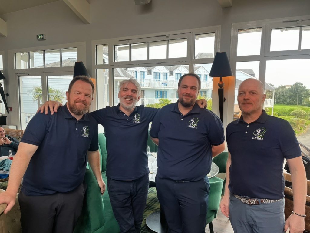 Cyprien BUISSON, Hervé DENIS, et Mikael BRONIARD accompagnés de Jean-François WALTER